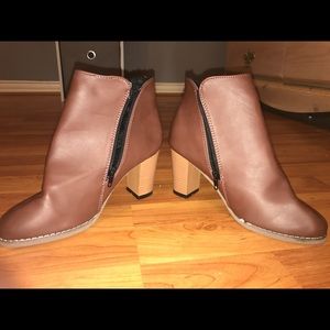 Brown booties